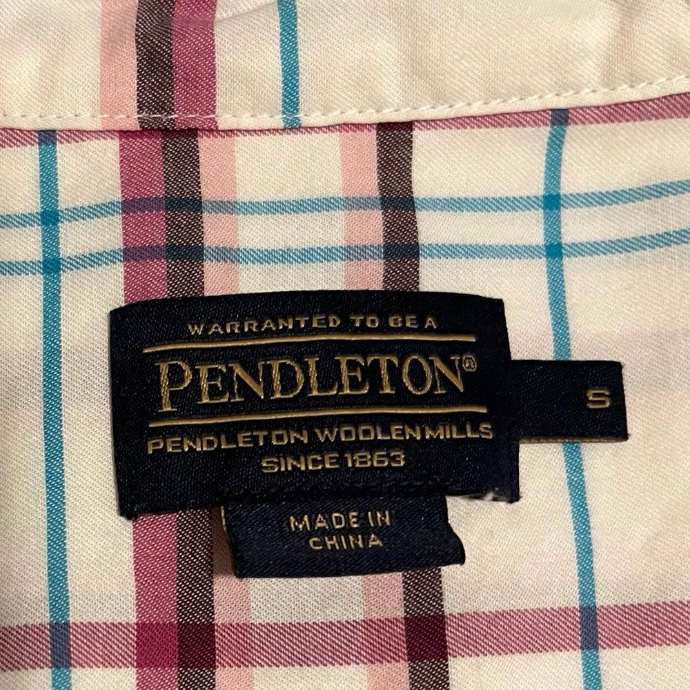 Pendleton, Plaid, Cotton Button Down Shirt. - image 2